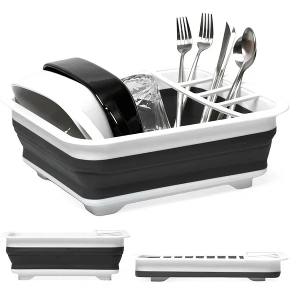 Collapsible Dish Drying Rack - for Kitchen, RV Camping Essentials -4.9"x14"x12" - Picture 1 of 6